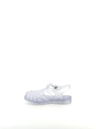 Meduse Sunmif Mat Argent Paillete - Mat Şeffaf Kız Çocuk Sandalet