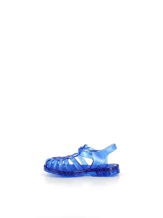Meduse Sun Cobalt Paillete - Lacivert Simli Çocuk Sandalet