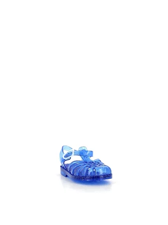 Meduse Sun Cobalt Paillete - Lacivert Simli Çocuk Sandalet