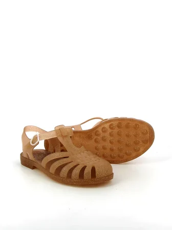 Meduse Sunmif Mat Crepe Paillete Kadın Sandalet
