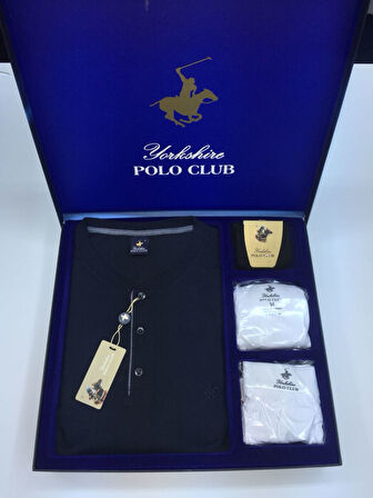 Polo Club Pijama Çamaşır Çorap Damat Set 873