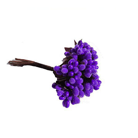 Çiçek  Akrilik İri Cipso  Görünümünde Pıtırcık (144 Adet)  Mor