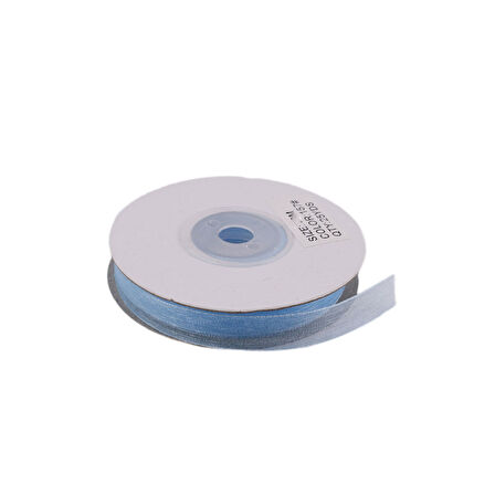 Organze Kurdele 2 CM (228 Metre)  Mavi