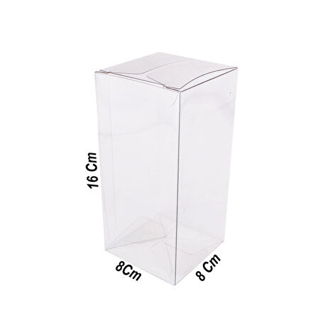 Asetat Kutu 8X8X16 CM (25 Adet)