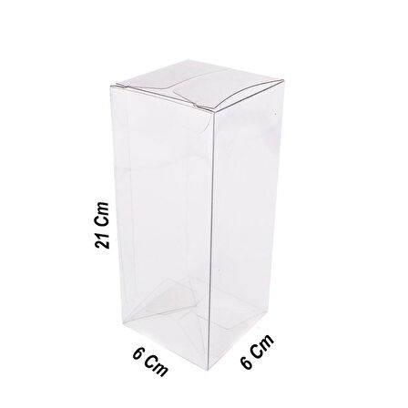 Asetat Kutu 6X6X21 CM (25 Adet)