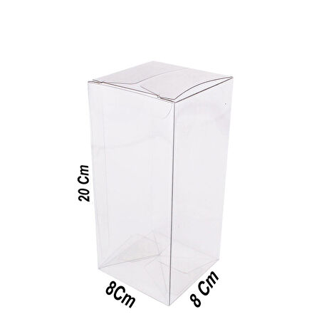 Asetat Kutu 8X8X20 CM (25 Adet)