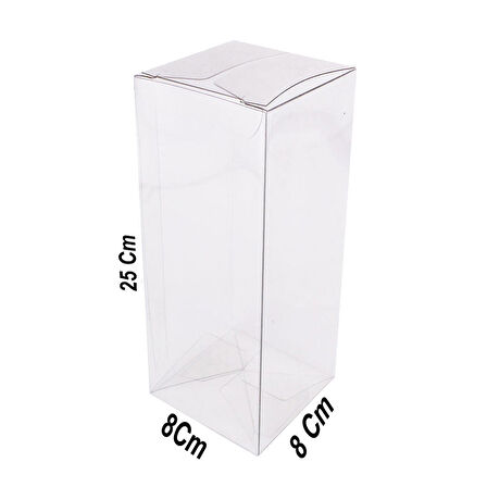 Asetat Kutu 8X8X25 CM (25 Adet)