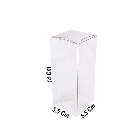 Asetat Kutu 5.5X5.5X14 CM (50 Adet)