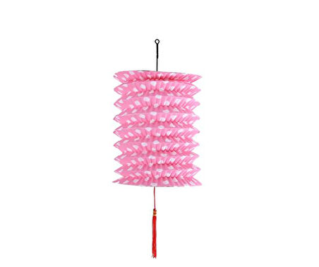 Fener Akordiyon Püskülü Küçük Boy 15 CM  Pembe