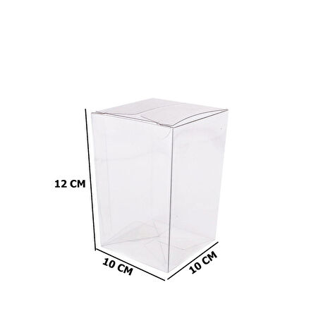 Komple Asetat Kutu Otomatik Model 10X10X12 CM (25 Adet)