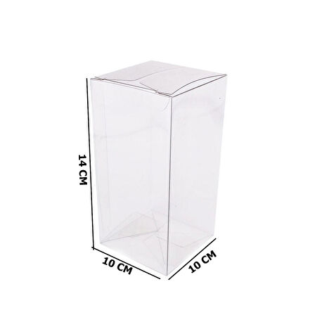 Komple Asetat Kutu Otomatik Model 10X10X14 CM (25 Adet)