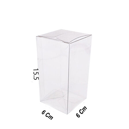 Asetat Kutu 6X6X15.5 CM (25  Adet)