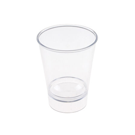 Kristal  Akrilik Shot Bardağı Şeffaf 50 CC (12 Adet)