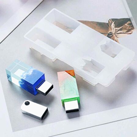 Epoksi Reçine Silikon Usb  Kalıbı 4 lü Model