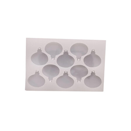 Epoksi Reçine Silikon Kalıp Çoklu Bal Kabağı Kalıbı Seri Döküm Kalıbı 4 CM 10 Lu