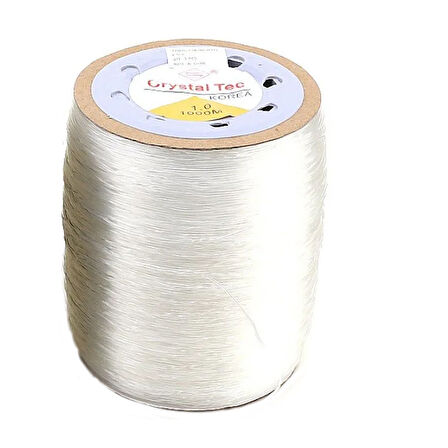 Esnek Misina İp 1 MM (500 Metre)  Şeffaf