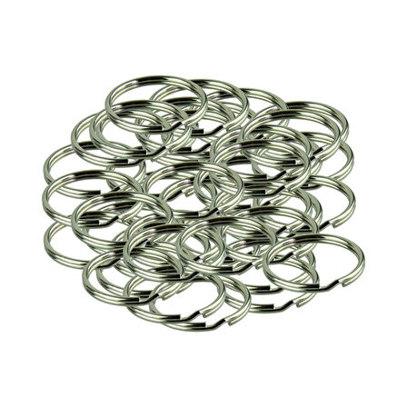 Anahtarlık Halkası Metal 2.2 Cm (1000 Adet)  Gümüş