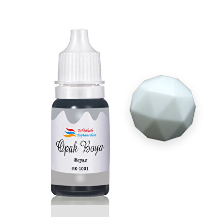 Epoksi Reçine Opak Boya Pigment Opak Epoksi Boyası 20 ML  Beyaz - 1001