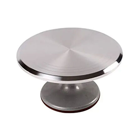 Metal (Aliminyum)Döner Pasta Sıvama Standı 30 Cm