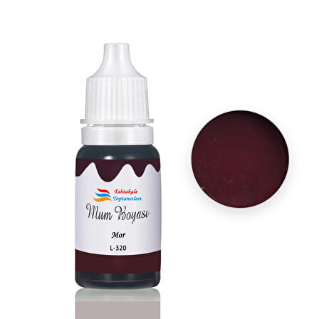 Mum Boyası Sıvı Pigment Boya 20 ML  Mor - L320