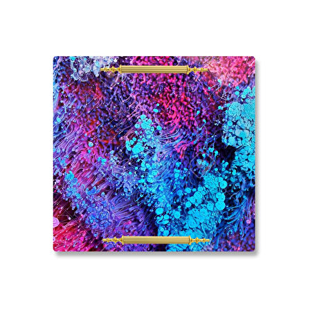 Epoksi Silikon Kalıp YERLİ Düz Tepsi Kalıbı 25X25 CM
