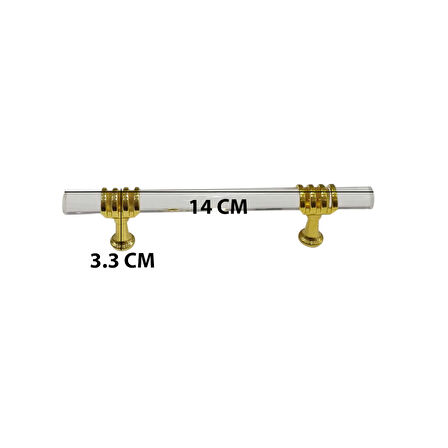 Epoksi Tepsi Kulpu Cam Kulp (2 Adet)  Gold
