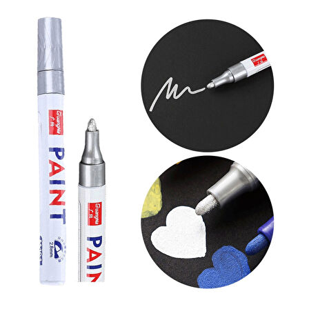 Epoksi Varak Kalem Paint Marker (1 Adet)  Gümüş