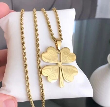 Yonca Gold Kolye