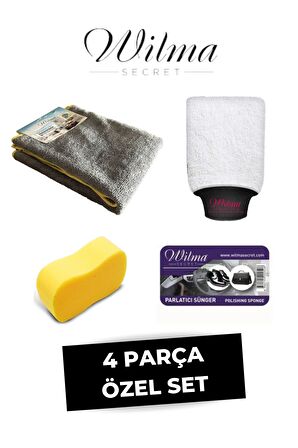 Wilma Secret Lüks Oto Temizlik ve Bakım Seti 4 Parça