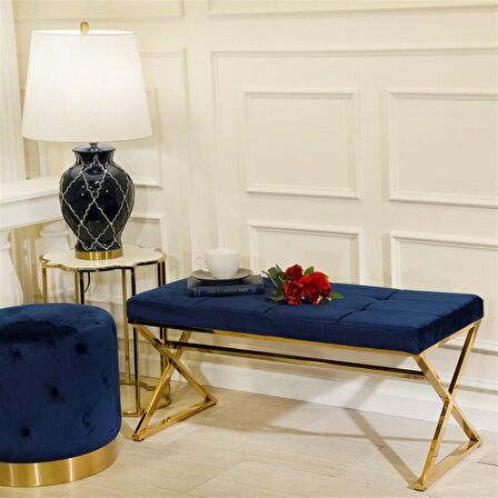 Seltem Modern Gold Tasarım Bench