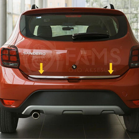 Dacia Sandero Stepway Krom Bagaj Alt Çıtası 2012-2020 P. Çelik