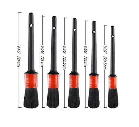 IRON CHEMICAL 5 Li Detail Car Brush Set Detay Fırçası Seti 5 ’li