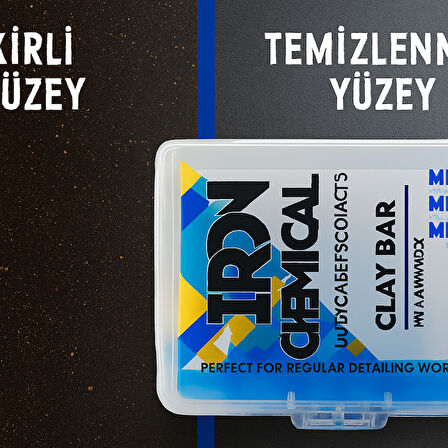 IRON Chemical Clay Bar-Kil – Araç Yüzeyi Temizliği İçin Orta Sertlikte Kil Hamuru | 200 GR