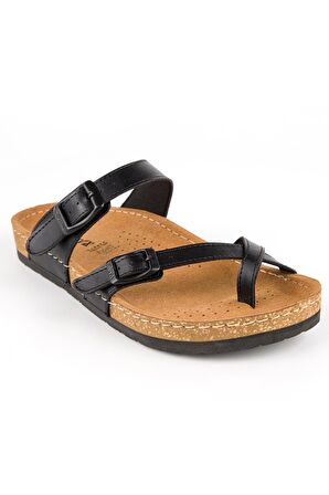 Muya 31101 Z Camilia Casual Günlük Siyah Kadın Terlik