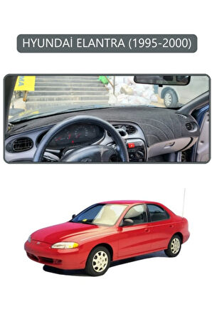 Hyundai Elantra 1995-2000 Torpido Koruma  Halısı -  Gri Kenar