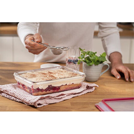 MasterSeal Fresh Fırınlanabilir Cam Saklama Kabı - 3 L