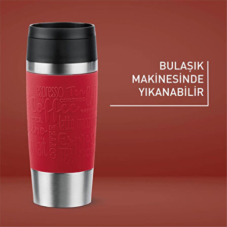 Travel Mug Termos Kırmızı - 0.36 L