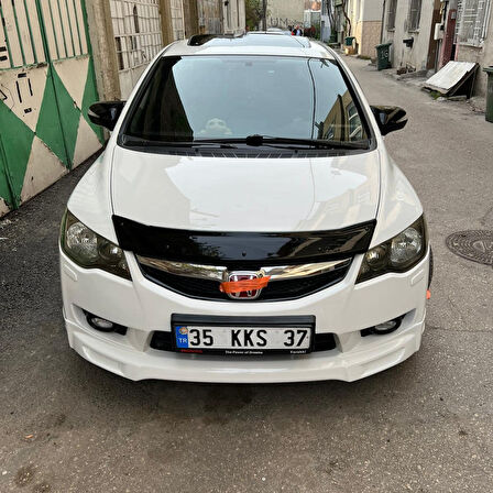 Sts Oto Aksesuar Honda Civic Fd6 2006-2011 Batman Yarasa Ayna Kapağı Piano Black Abs Plastik