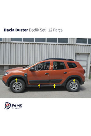 Dacia Duster Mat Dodik Seti 12 Parça 2018-2023