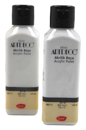 Artdeco Akrilik Boya Beyaz 140 Ml 2Li Set