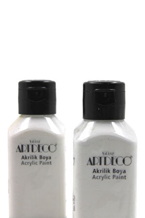 Artdeco Akrilik Boya Beyaz 140 Ml 2Li Set