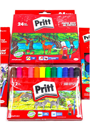 Pritt Anaokulu ve İlkokul 4 Parça Premium Boya Seti