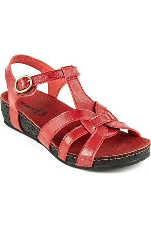 Arizona Anatomik Kadın Sandalet Kırmızı
