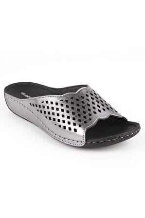 Muya 31126 Flynn Casual Günlük Metalik Kadın Terlik
