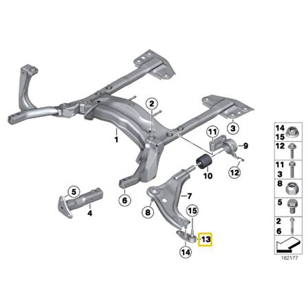 MİNİ COOPER ONE SAĞ ROTİL OEM NO 31126772304