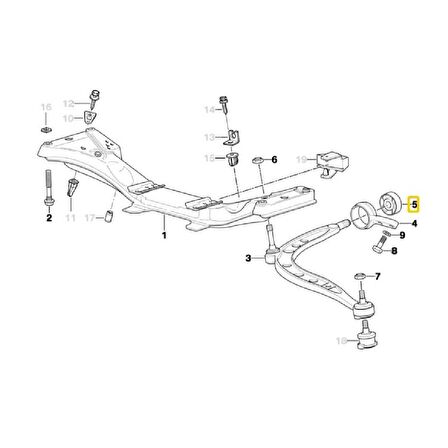 BMW E36 VE Z3 SALINCAK BURCU DOLU TİP FEBİ RAPRO MEYLE 31129064875