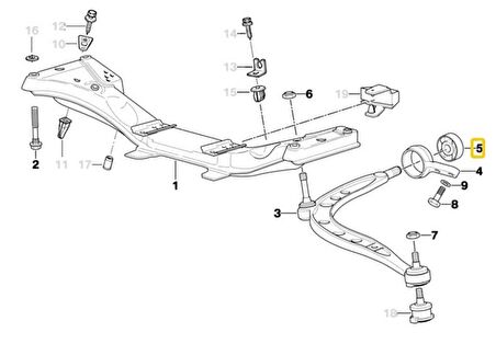 BMW E30 VE Z1 FEBİ SALINCAK BURCU DOLU TİP FEBİ MEYLE RAPRO 31129069035