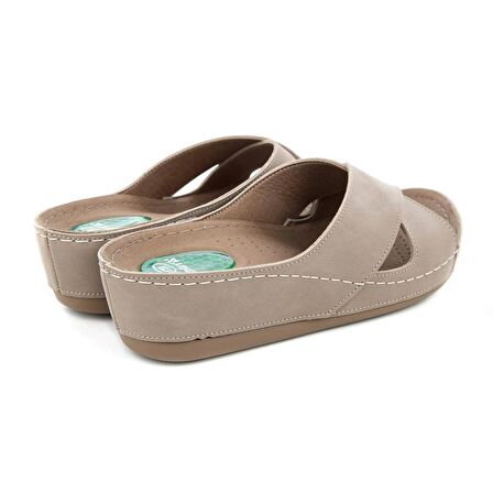 Muya Active Anatomik Topuk Dikeni Kadın Terlik Açık Vizon