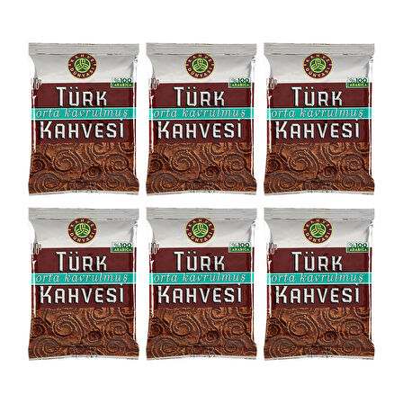 Kahve Dünyası Orta Kavrulmuş Türk Kahvesi 100 gr - 6 lı