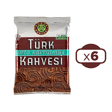 Kahve Dünyası Orta Kavrulmuş Türk Kahvesi 100 gr - 6 lı